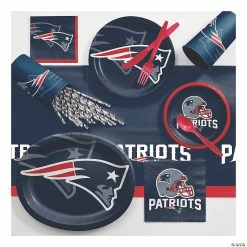 Wholesale 🎉 NFL New England Patriots Ultimate Fan Party Supplies Kit for 8 guests 💯