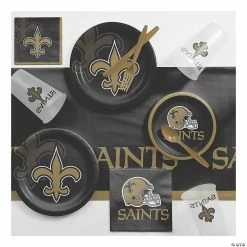 Discount 🤩 NFL New Orleans Saints Party Supplies Kit for 8 Guests 🌟