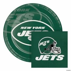 Wholesale ✨ NFL New York Jets Paper Plate and Napkin Party Kit 🧨