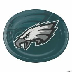 Deals 👏 NFL Philadelphia Eagles Paper Oval Plates - 24 Ct. 🔥