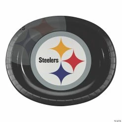 Budget 🎉 NFL Pittsburgh Steelers Paper Oval Plates - 24 Ct. 🎉