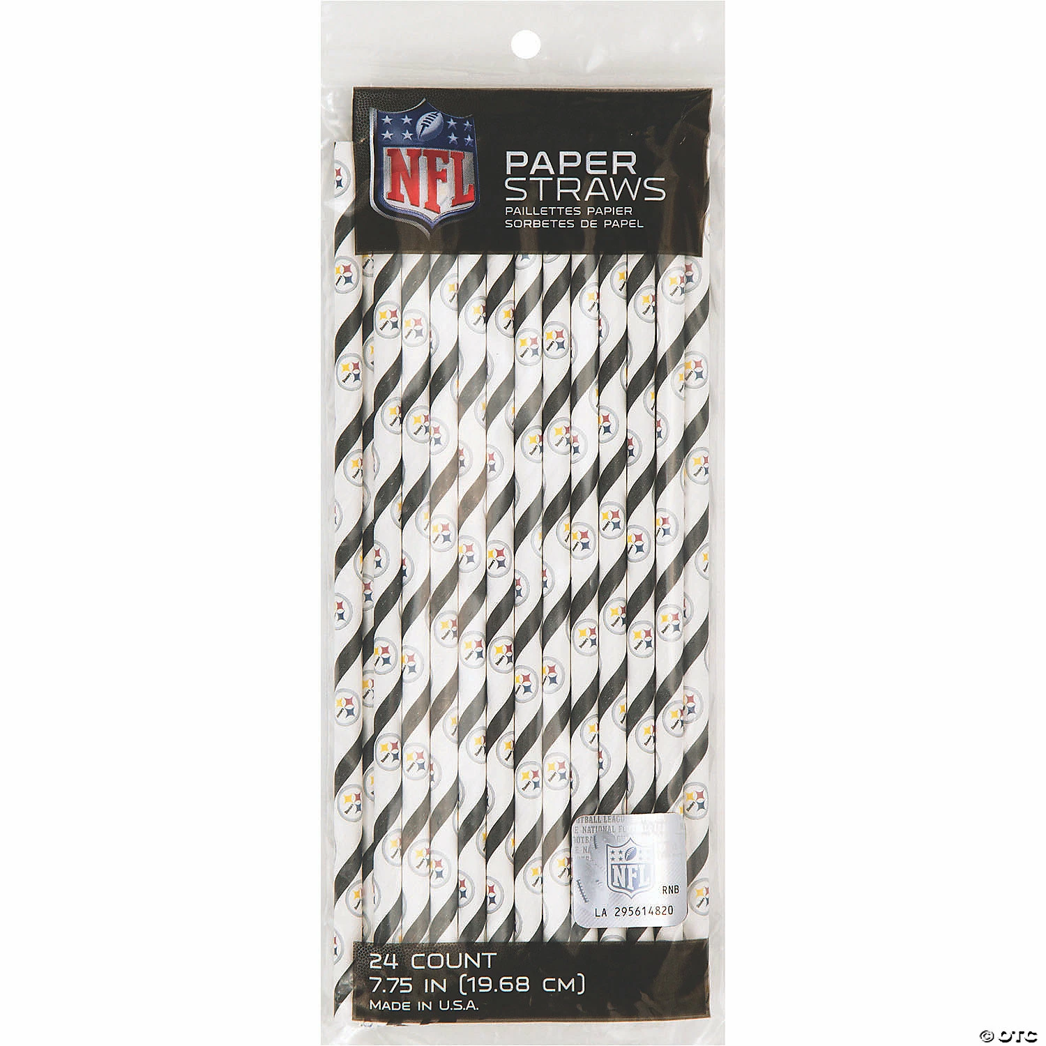 Best deal ๐ NFL Pittsburgh Steelers Paper Straws - 72 Pc. โ๏ธ - Image 4