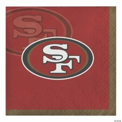 Budget 🧨 NFL San Francisco 49ers Beverage Napkins 48 Count 😍