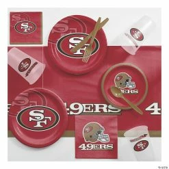 Buy 👏 NFL San Francisco 49ers Game Day Party Supplies Kit for 8 guests 🎉
