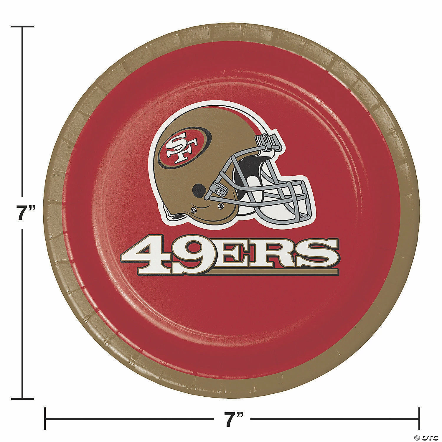 Cheap 🔥 NFL San Francisco 49ers Paper Dessert Plates - 24 Ct. 🛒 - Image 2