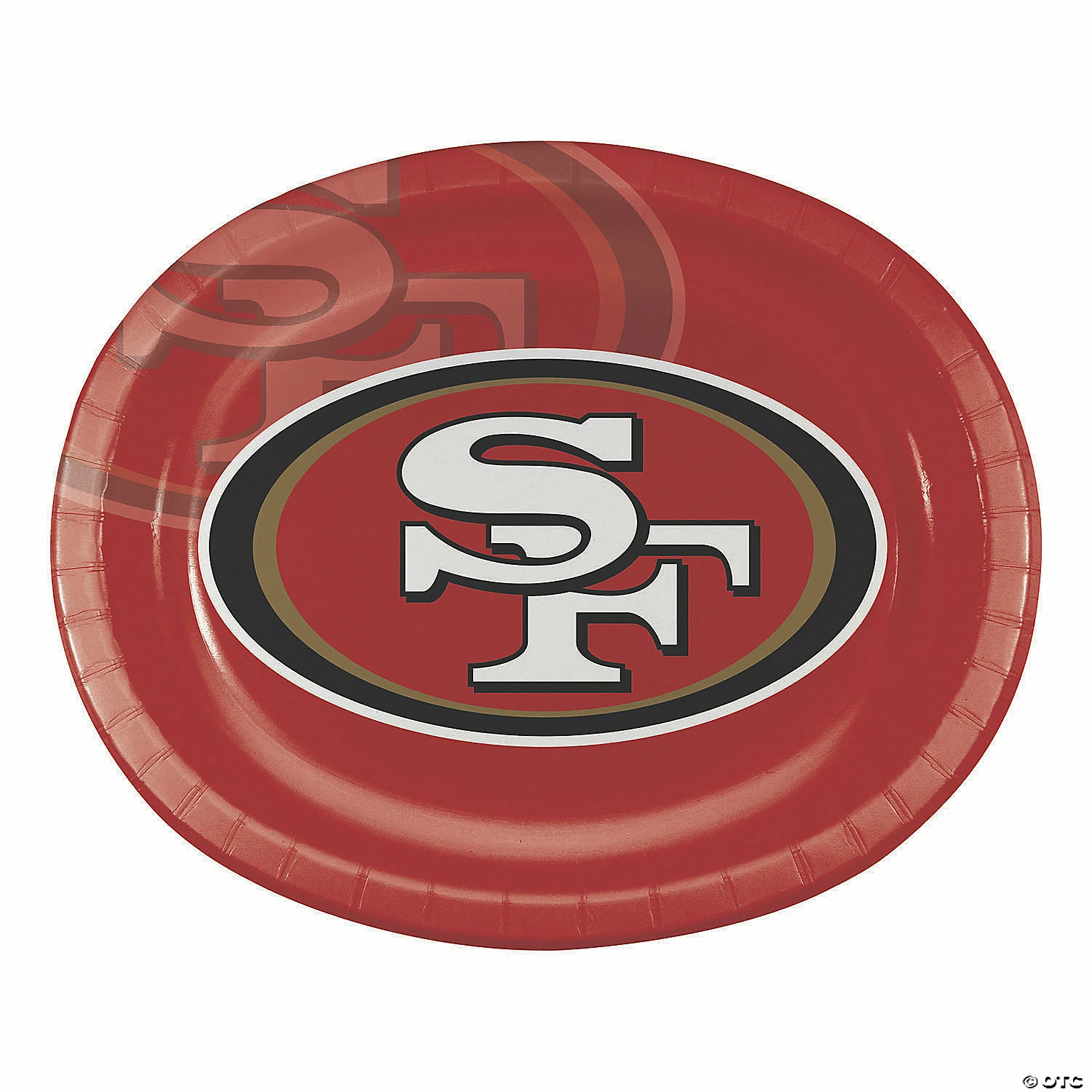 Buy ๐ NFL San Francisco 49ers Paper Oval Plates - 24 Ct. ๐