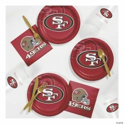 Best Sale 🌟 NFL San Francisco 49ers Tailgating Kit for 8 guests ⌛