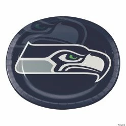 Outlet 🎉 NFL Seattle Seahawks Paper Oval Plates - 24 Ct. 🧨