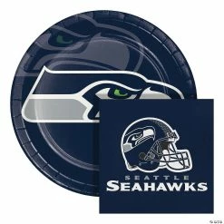 Best Sale 😀 NFL Seattle Seahawks Paper Plate and Napkin Party Kit 🛒