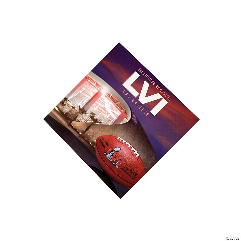 Promo 🥰 NFL® Super Bowl 2022 Beverage Napkins - 16 Pc. 🔔
