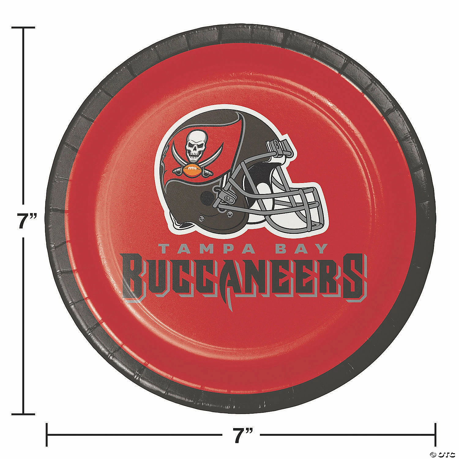 Best Sale 💯 NFL Tampa Bay Buccaneers Paper Dessert Plates - 24 Ct. 🔔 - Image 2