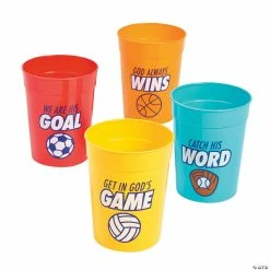 Best reviews of โ๏ธ Sports VBS Soccer, Volleyball, โพ Baseball & ๐ Basketball Plastic Cups - 12 Ct. ๐